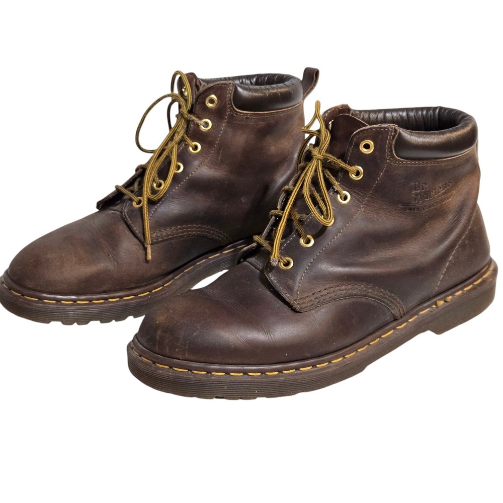 Dr. Martens 939 Ben Boots Mens 11UK/12US Brown Leather Made England 6-Eye Padded